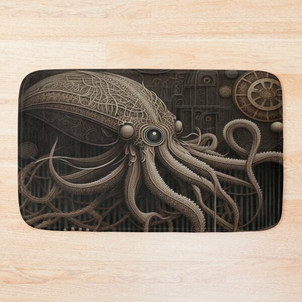 Item preview, Steampunk Tentacled Sea Monster designed and sold by gullettm.