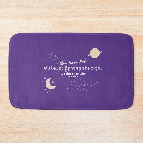 Item preview, BTS Mikrokosmos Shine Dream Smile Minimalist Celestial Purple Moon Art designed and sold by Winterlock.