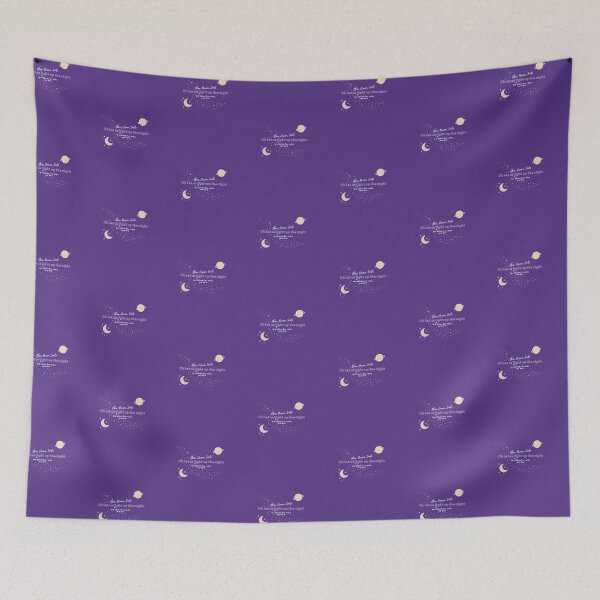 Item preview, BTS Mikrokosmos Shine Dream Smile Minimalist Celestial Purple Moon Art designed and sold by Winterlock.