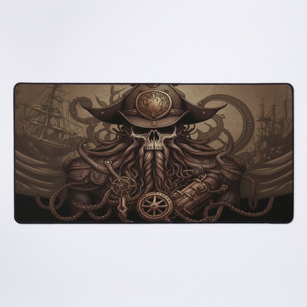 Item preview, Fantasy Steampunk Pirate Skull Art designed and sold by gullettm.