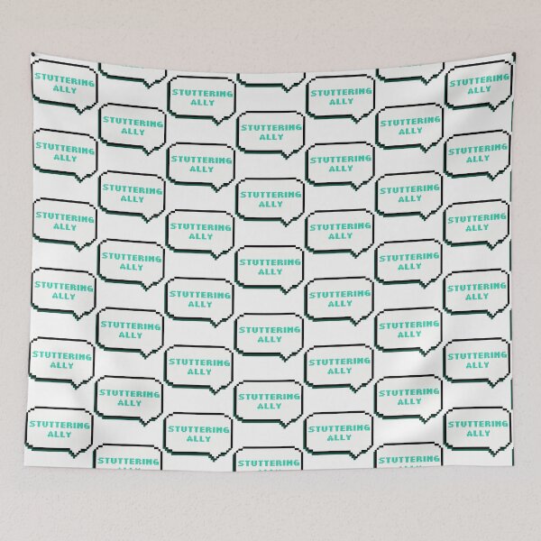 Item preview, Stuttering Ally (white speech bubble) designed and sold by NicoleSLP.
