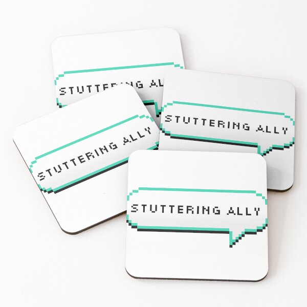 Item preview, Stuttering Ally (thin white speech bubble) designed and sold by NicoleSLP.