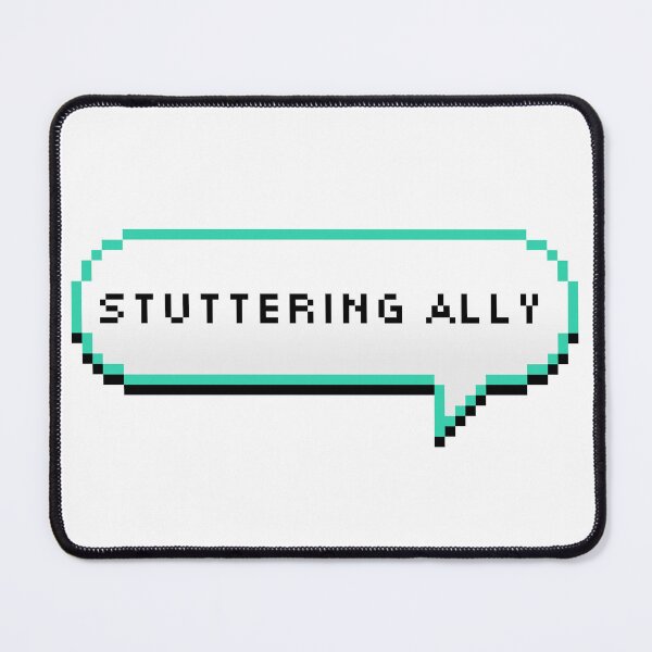 Item preview, Stuttering Ally (thin white speech bubble) designed and sold by NicoleSLP.