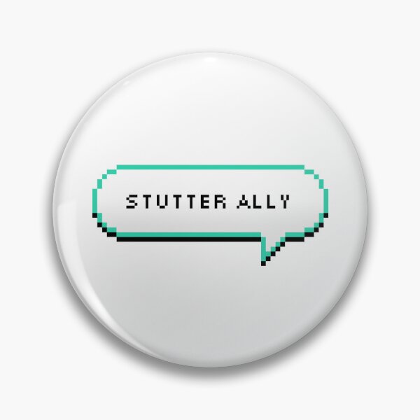 Item preview, Stutter Ally (thin white speech bubble) designed and sold by NicoleSLP.