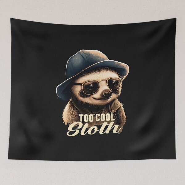 Item preview, too cool sloth designed and sold by hamishby.