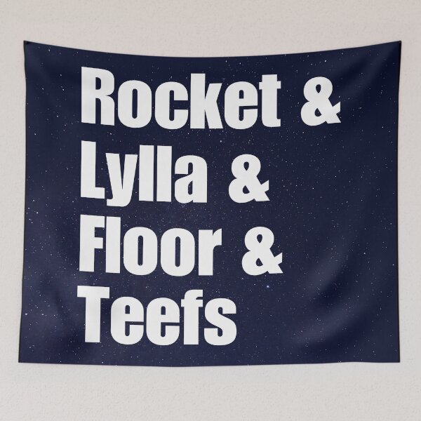 Item preview, ROCKET & LYLLA & FLOOR & TEEFS (GALAXY) designed and sold by AboveUndrground.