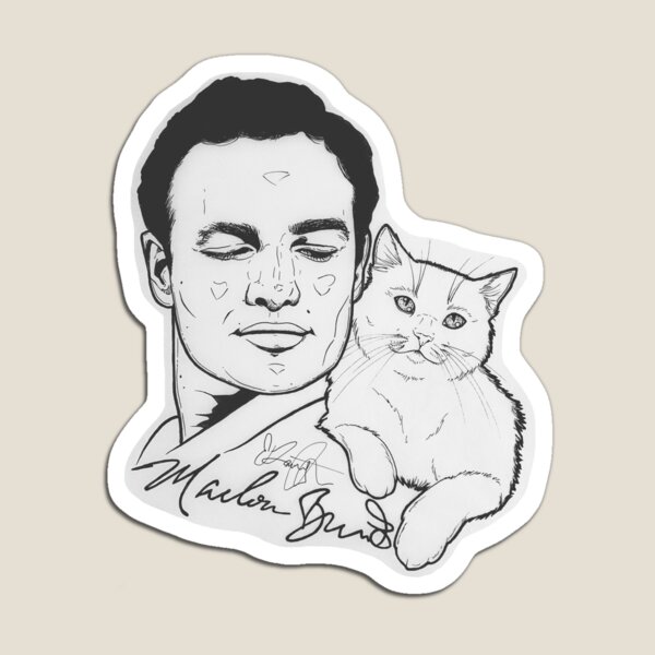 Vista previa del artículo con la obra «Marlon», diseñado y vendido por TwistedStalk.