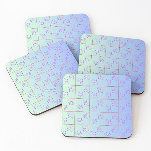 Item preview, Floral grid art on gradient background  designed and sold by Giree07.