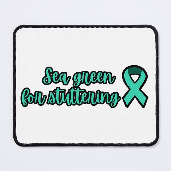 Item preview, Sea green for stuttering with ribbon designed and sold by NicoleSLP.