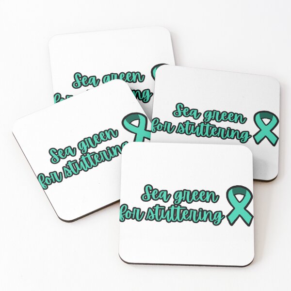 Item preview, Sea green for stuttering with ribbon designed and sold by NicoleSLP.