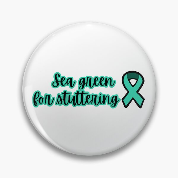 Item preview, Sea green for stuttering with ribbon designed and sold by NicoleSLP.