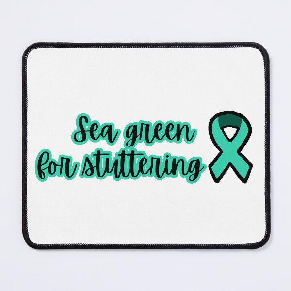 Item preview, Sea green for stuttering with ribbon designed and sold by NicoleSLP.