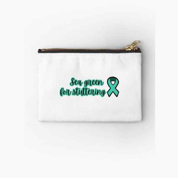 Item preview, Sea green for stuttering with ribbon designed and sold by NicoleSLP.