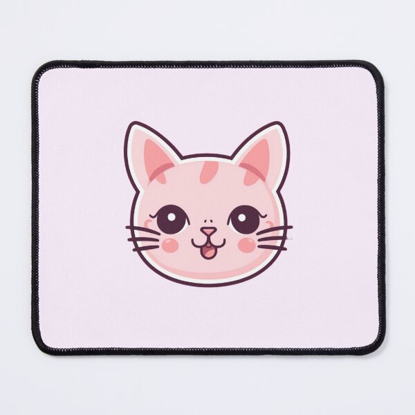 Item preview, Pink kawaii cat sticker designed and sold by HandCraftedArt.