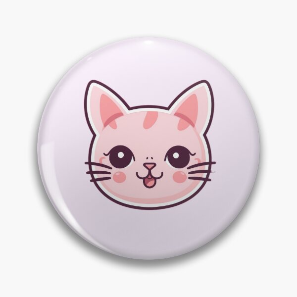 Item preview, Pink kawaii cat sticker designed and sold by HandCraftedArt.