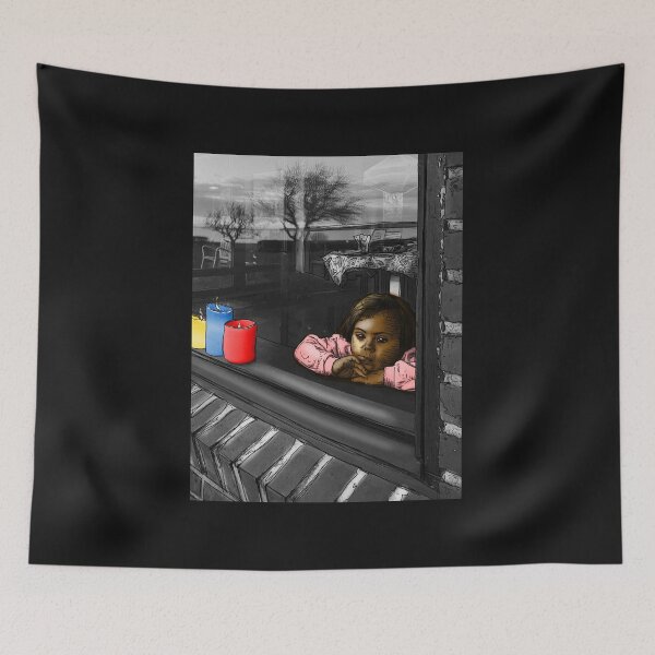 Item preview, kid in front of a window, designed and sold by dusso.