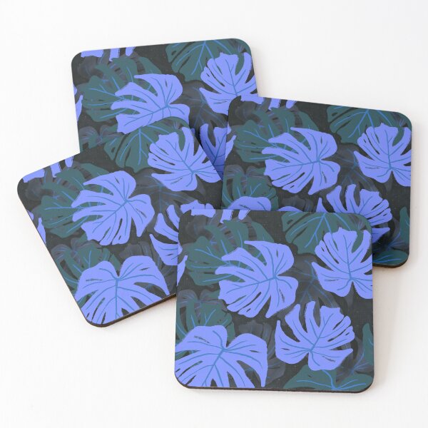 Item preview, Purple and green monstera tranquil and vibrant vibes designed and sold by katerosestudios.