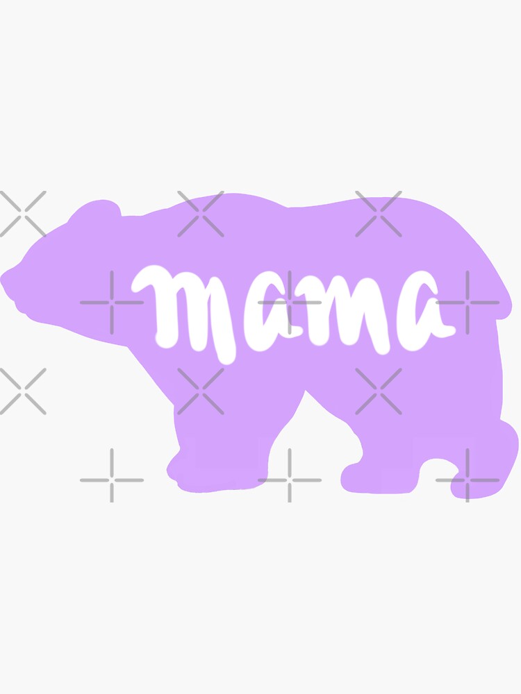 Mama Bear and Cubs Sticker for Sale by Erin0987