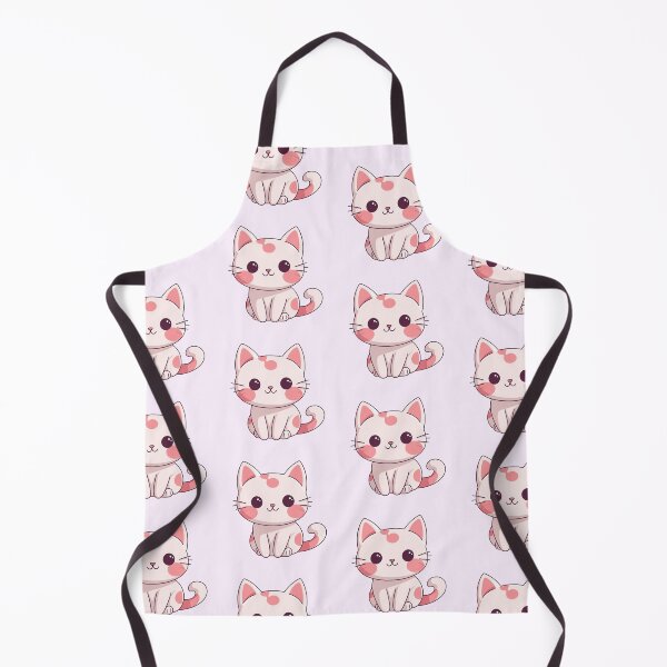 Item preview, Cute Pink Kawaii Cat Miaw Sticker designed and sold by HandCraftedArt.