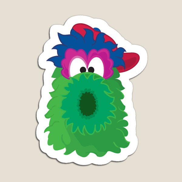 Philadelphia Phillies Phillie Phanatic Cartoon Type Mascot Die-Cut MAGNET 