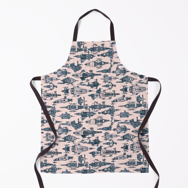 Item preview, Pastel Pink Spaceship Patterns and Designs for Space Enthusiasts designed and sold by centaurydesigns.