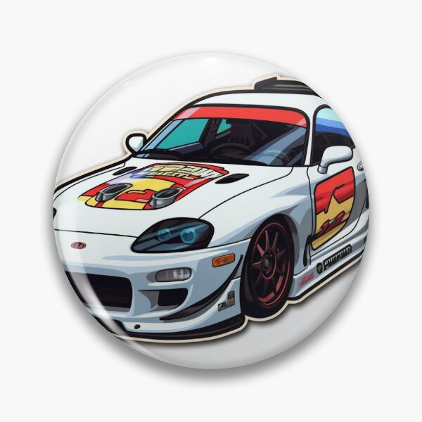 Item preview, etiqueta engomada fresca del coche de carreras designed and sold by treezzART.