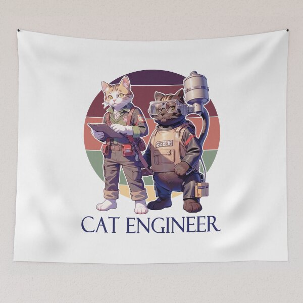 Item preview, Cat miaw,cat miaw love,Cat Engineer designed and sold by Lychee Design.
