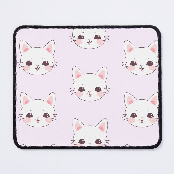 Item preview, Cute Pink Kawaii Cat Miaw Sticker designed and sold by HandCraftedArt.