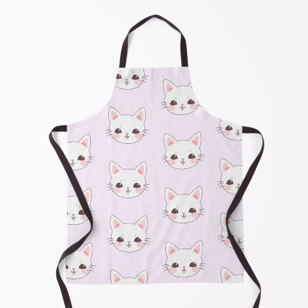 Item preview, Cute Pink Kawaii Cat Miaw Sticker designed and sold by HandCraftedArt.