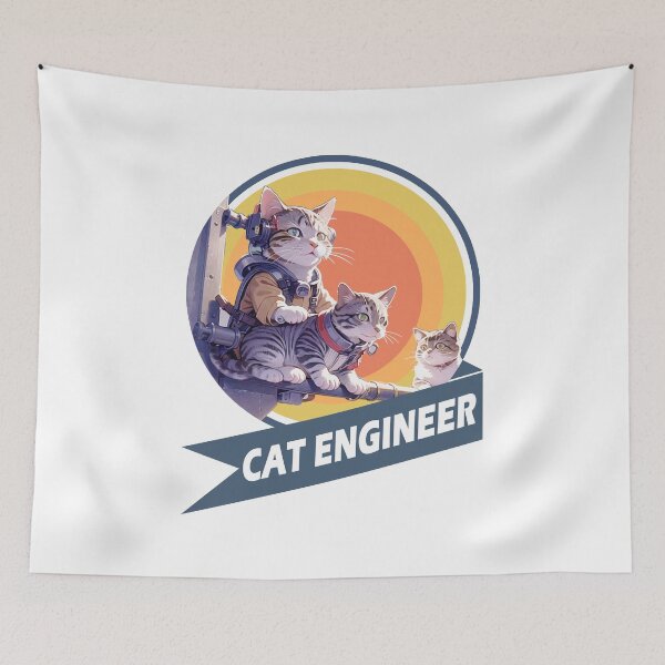 Item preview, Cat miaw,cat miaw love,Cat Engineer designed and sold by Lychee Design.