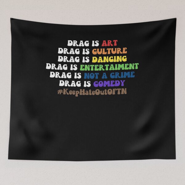 Item preview, Drag es arte Drag es cultura Drag no es un crimen Groovy LGBT Pride designed and sold by JasonAOrra.