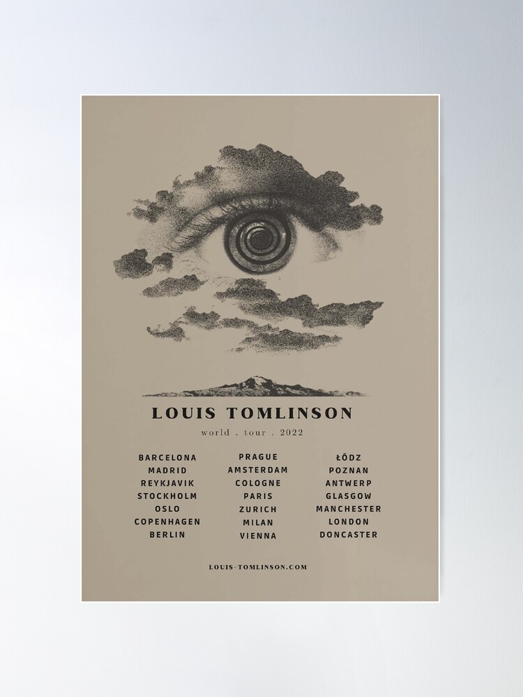 LOUIS TOMLINSON 2022 Tour Outfits Digital Poster 