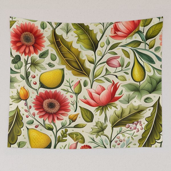 Item preview, Bohemian Garden floral pattern designed and sold by Glimmersmith.