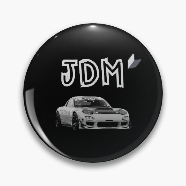 Artikelvorschau, Mazda RX7 Schwarz-Weiß-JDM-Design entworfen und verkauft von Trevor1984.