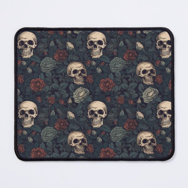 Item preview, Moody Gothic Pattern with Skulls and Roses | Dark Academia | Victorian Era designed and sold by neverworldian.