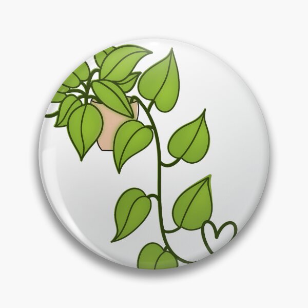 Item preview, Pothos Houseplant Simple Abstract Plant Heart designed and sold by creatdbycaitlyn.