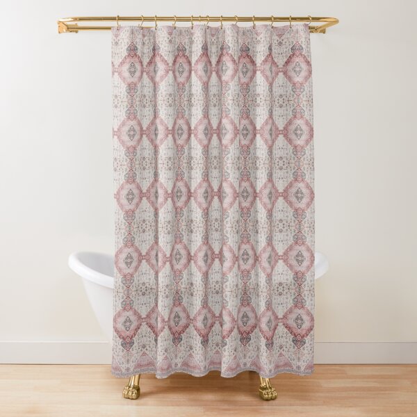 Oriental Traditional Bohemian Berber Moroccan Fabric Style Shower Curtain