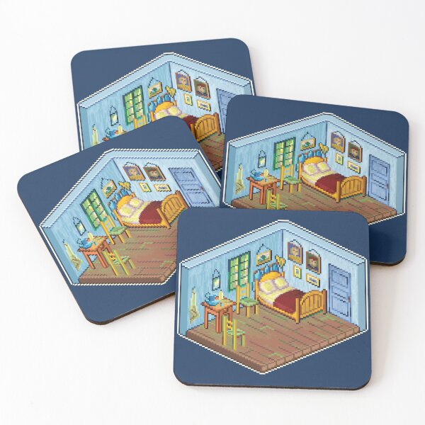 Item preview,  Vincent’s Bedroom Isometric Pixel Art designed and sold by HeatherUnderground.