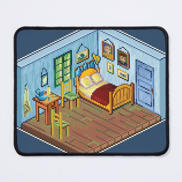 Item preview, Vincent’s Bedroom Isometric Pixel Art designed and sold by HeatherUnderground.