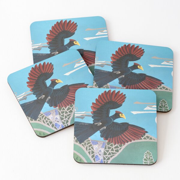 Item preview, Ugandan Turaco Flies Above Fort Portal - Mural Painting  designed and sold by Jillianamatt.