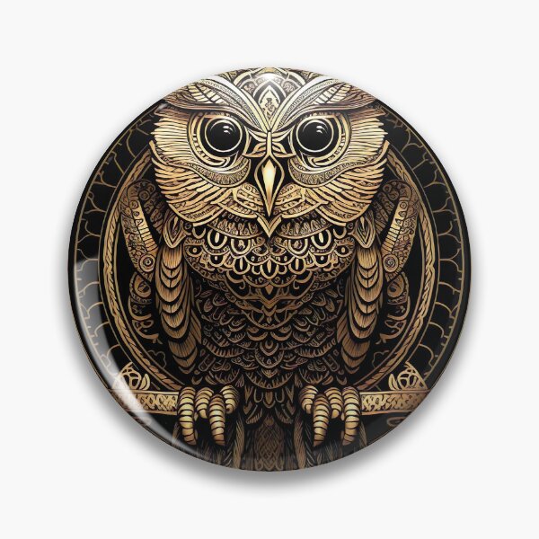 Item preview, Gold Owl Mandala designed and sold by mark ashkenazi.