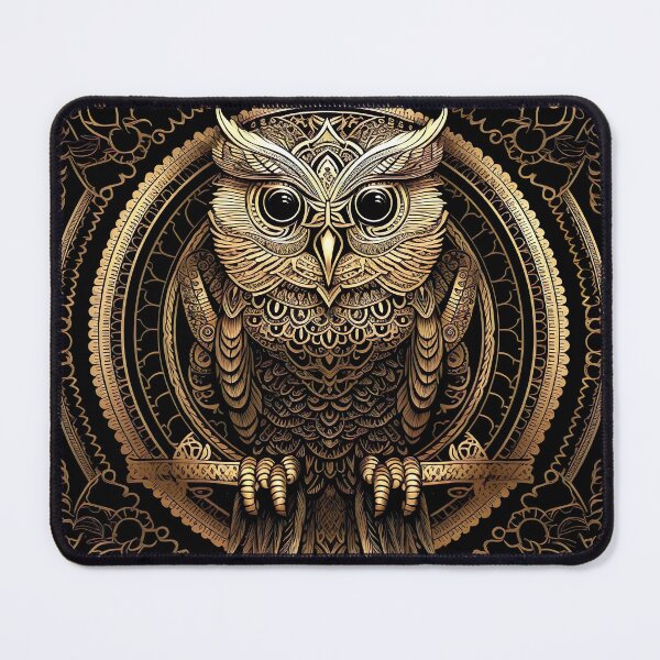 Item preview, Gold Owl Mandala designed and sold by mark ashkenazi.