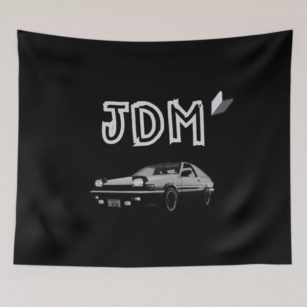 Item preview, Toyota Corolla AE86 Black and White JDM Design designed and sold by Trevor1984.