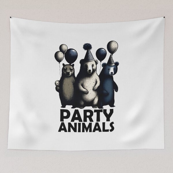 Item preview, party animals designed and sold by hamishby.