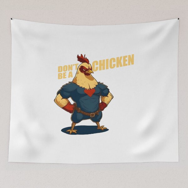 Item preview, Funny meme - don't be a chicken designed and sold by hamishby.