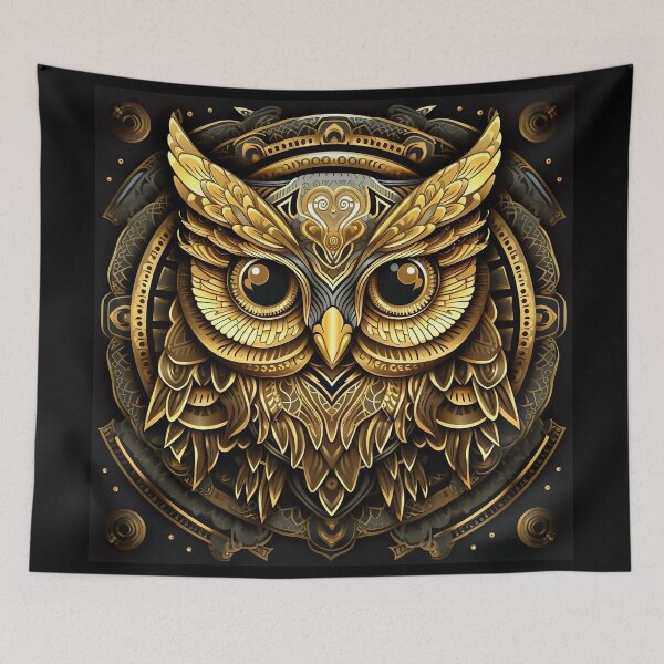 Item preview, Gold Owl Mandala 2  designed and sold by mark ashkenazi.