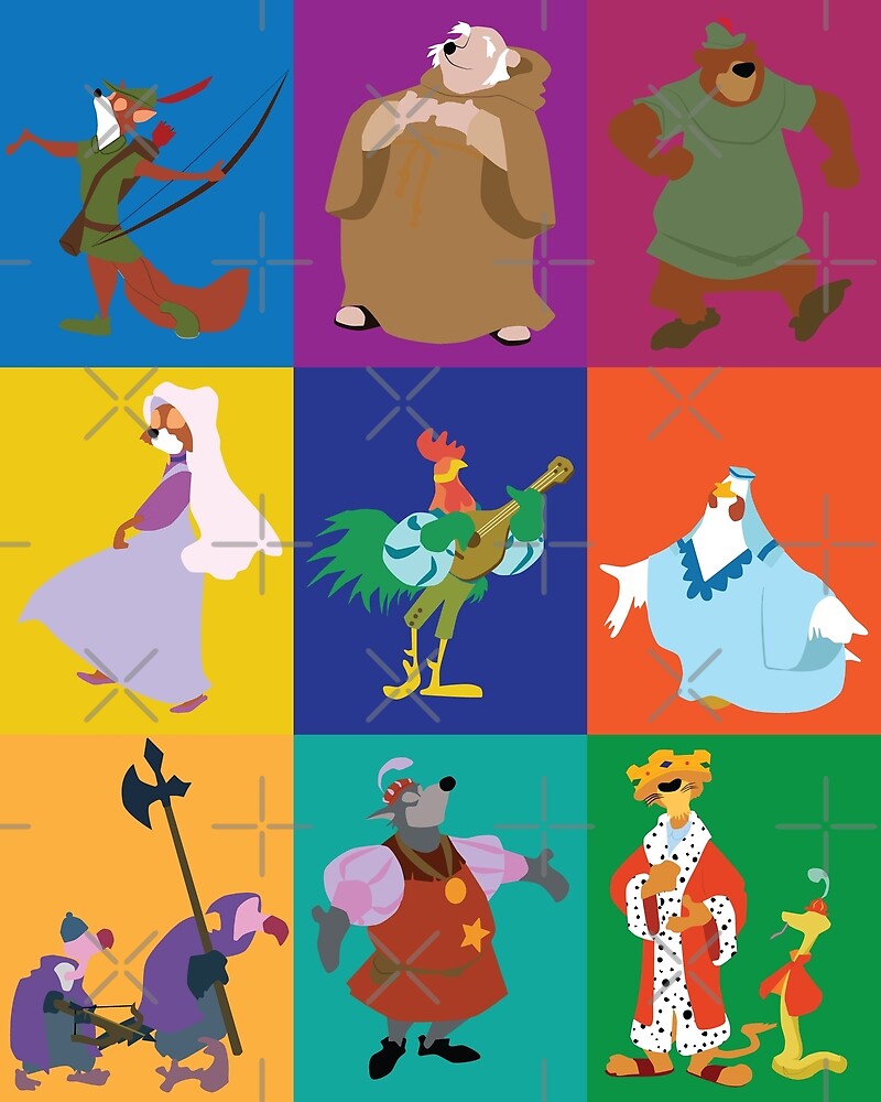 Robin Hood Characters By Ehaverstick Redbubble