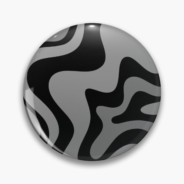 Item preview, Retro Liquid Swirl Abstract Pattern in Black and Grey designed and sold by kierkegaard.