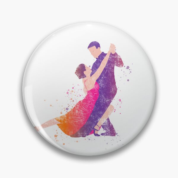 Item preview, Dancers Tango Ballroom Flamenco Dancing Distressed Splatter Art designed and sold by EyeLuminous.