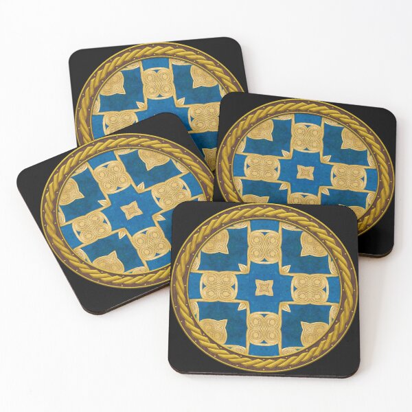 Item preview, Kaleidoscope New Kingdom Geometric Tile in Celtic Circle Frame 2 designed and sold by Swabcraft.